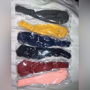 Headbands - set of 6. NEW IN PACKAGES